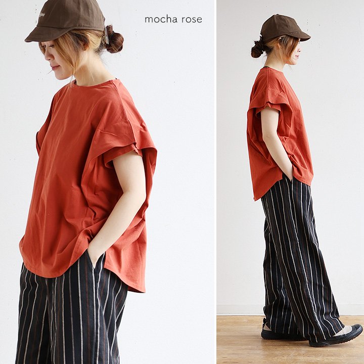 PATY tシャツ レディース 半袖 コットン 綿100％ 夏 袖 フリル