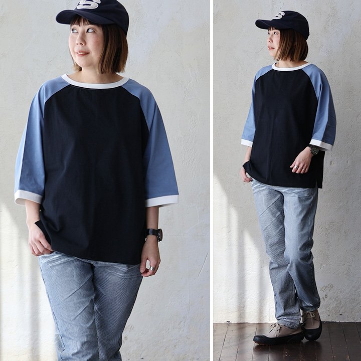 ドルマン tシャツ レディース 5分袖 しっかり 綿100％ ワイド 着痩せ ボートネック 二の腕 カバー 夏 パティ Souple スプル (メール便50) | PATY | 03