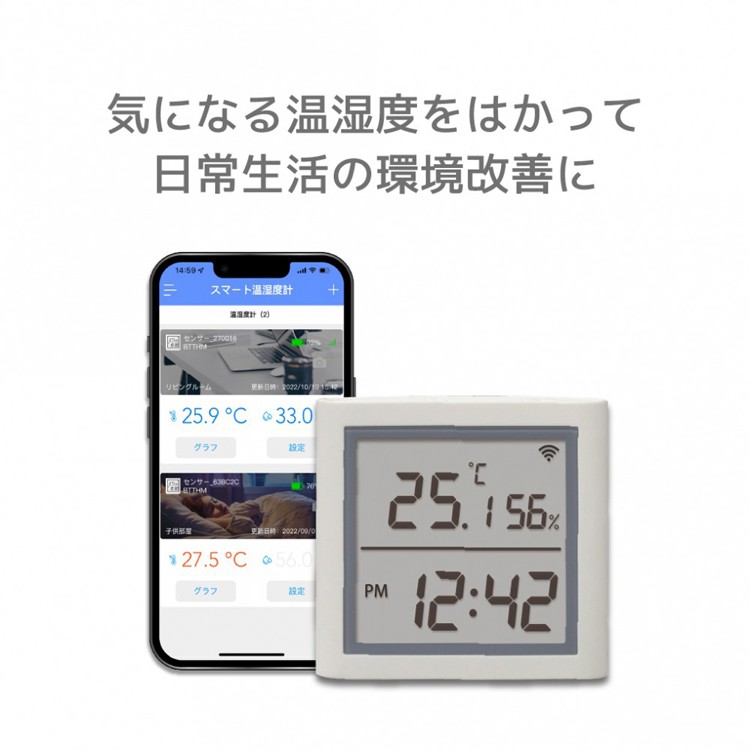 お得なセット】smalia スマート温湿度計+スマートリモコン : PayPay 