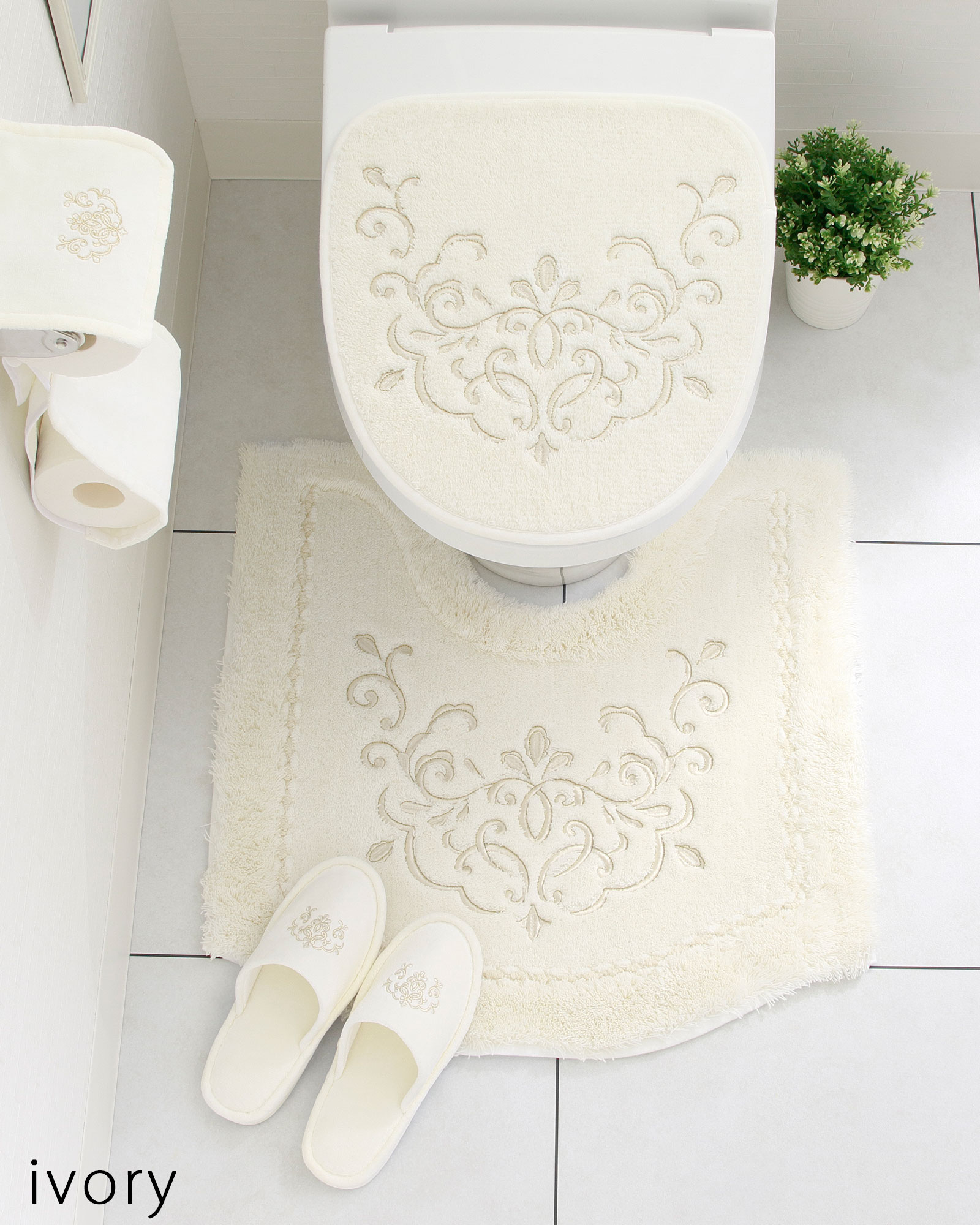 大同（日用品） トイレマット セット 4点 かわいい 洗える