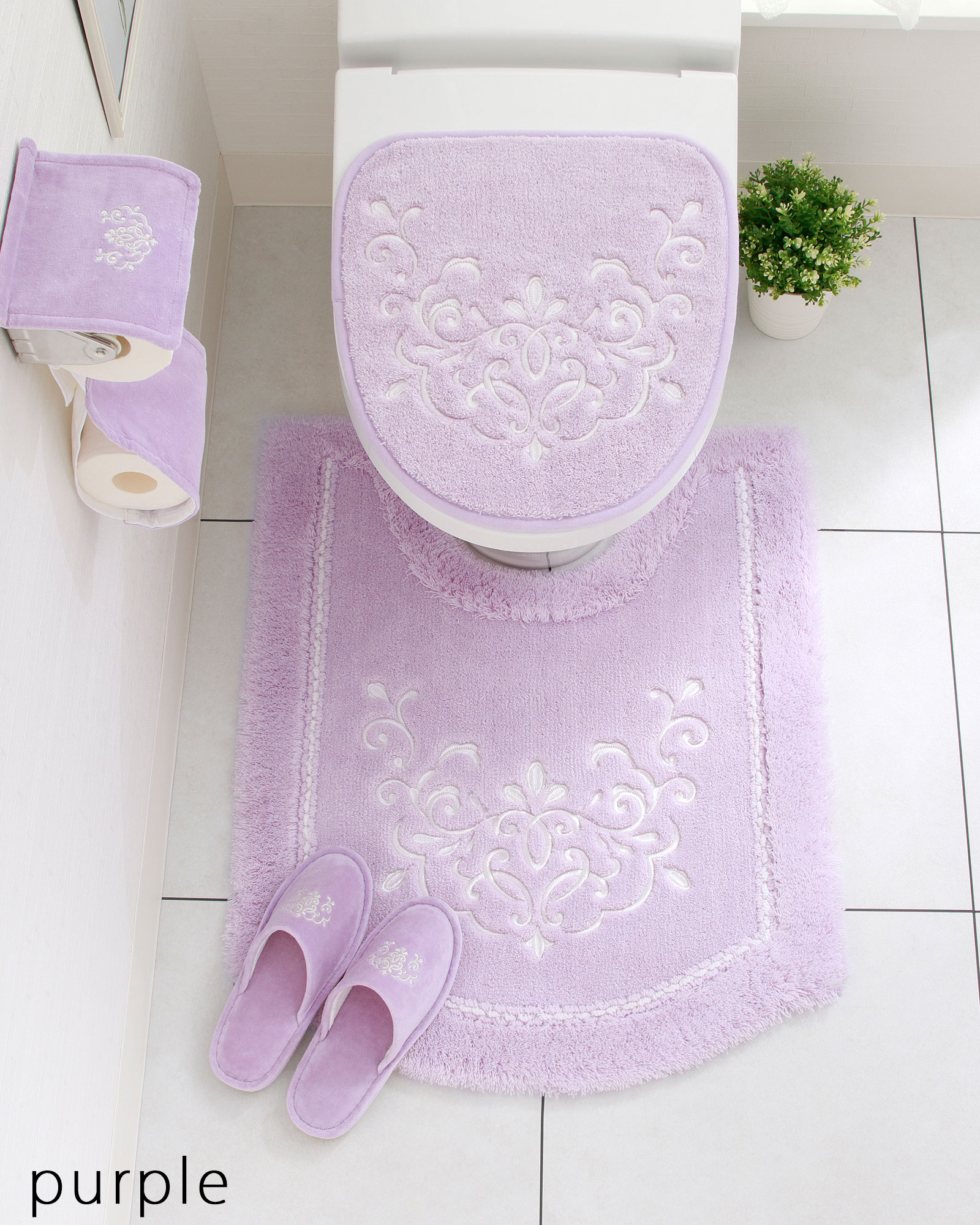 【ピンクサファイア様☆専用】Duffy トイレマットスリッパセット お気にいる】 好評 ピンクサファイア様☆専用】Duffy トイレ