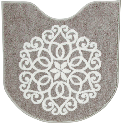 トイレマット おしゃれ 安い 洗える 単品 60 60 ゴシック柄 オーナメント クラシック エレガント グレー アイボリー サントル Centre Tm パウダーバス ヒーリング 通販 Yahoo ショッピング