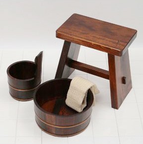 桧「湯　桶（中）」漆仕上げ 桧「湯 桶（中）」漆仕上げ