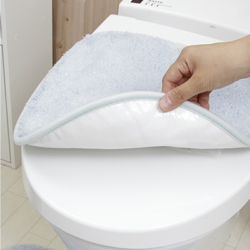 トイレマットセット ２点セット おしゃれ 洗える 吸着式 フタカバー