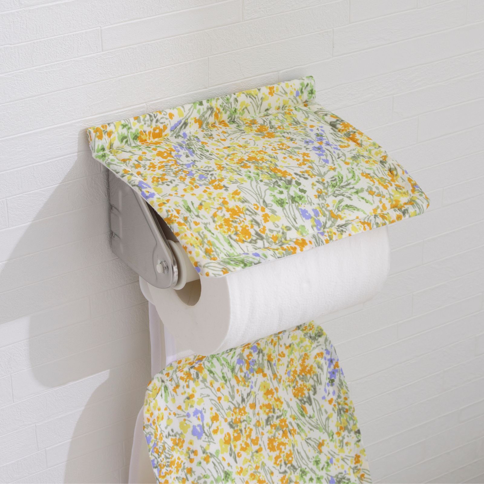 大同 トイレットペーパーホルダーカバー おしゃれ 北欧 かわいい 花柄