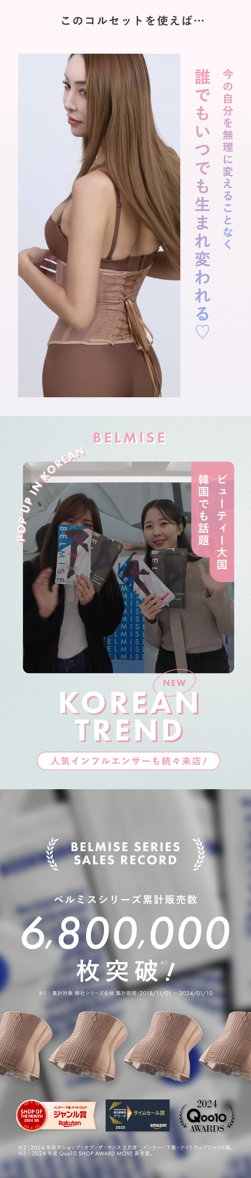 魔法をかけるコルセット