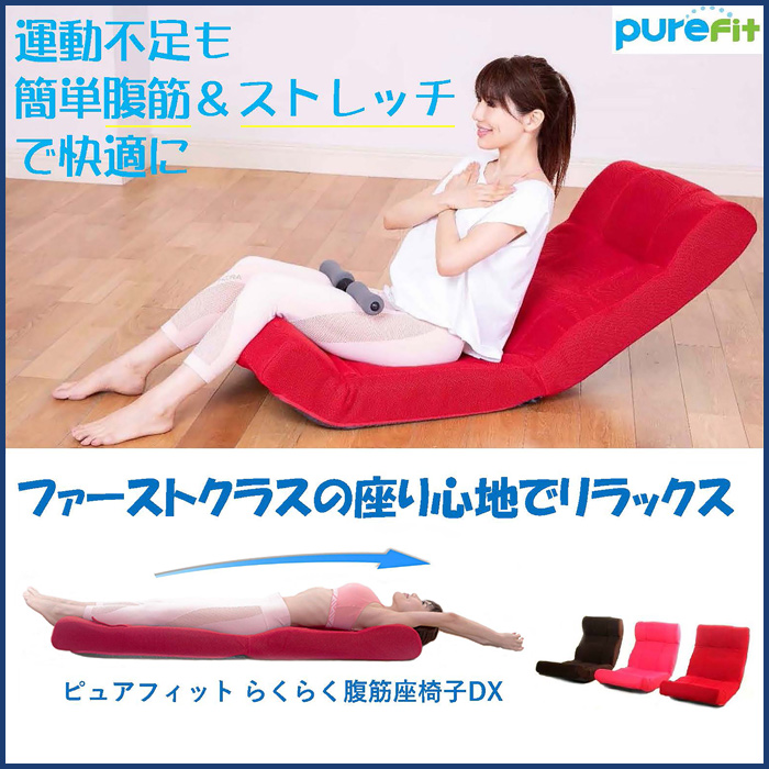 Purefit らくらく腹筋生活DX ブラウン PF2250大特価】快適ソファー 