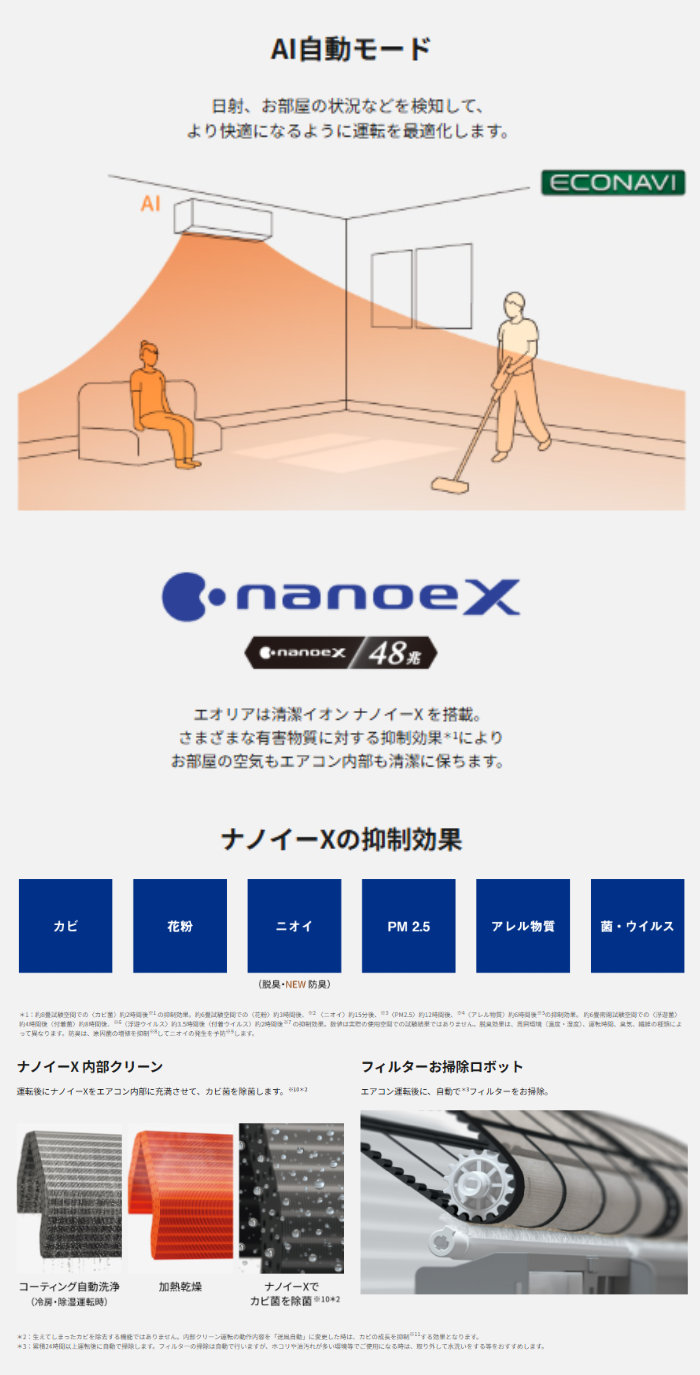 エオリア エアコン 18畳用 工事費込み パナソニック 5.6kW 200V GX 
