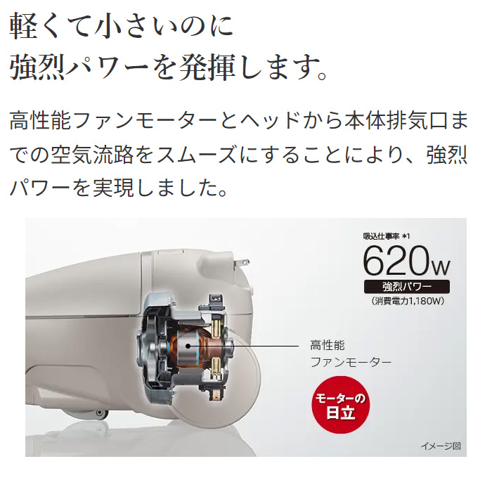 日立（HITACHI） 掃除機 紙パック式 クリーナー かるパック