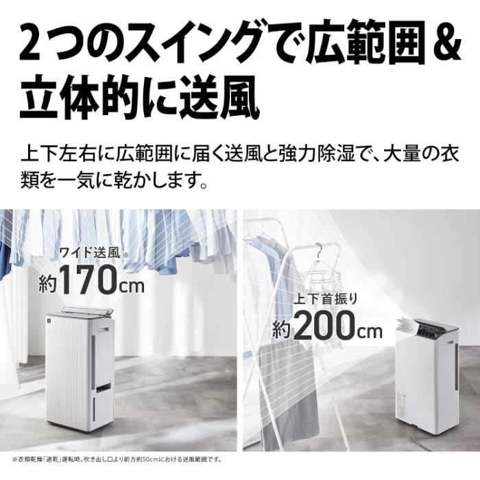 SHARP（シャープ） 衣類乾燥除湿機 コンプレッサー方式 プラズマ