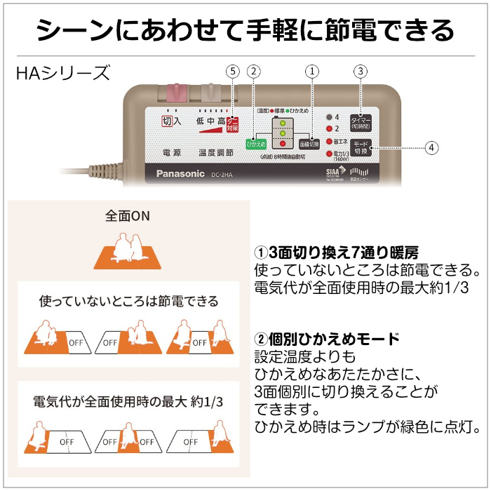 Panasonic（パナソニック） ホットカーペット 3畳相当 浮き彫り模様