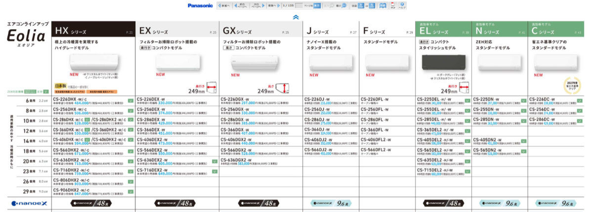 エオリア エアコン 14畳用 パナソニック 4.0kW 200V Jシリーズ 2026年