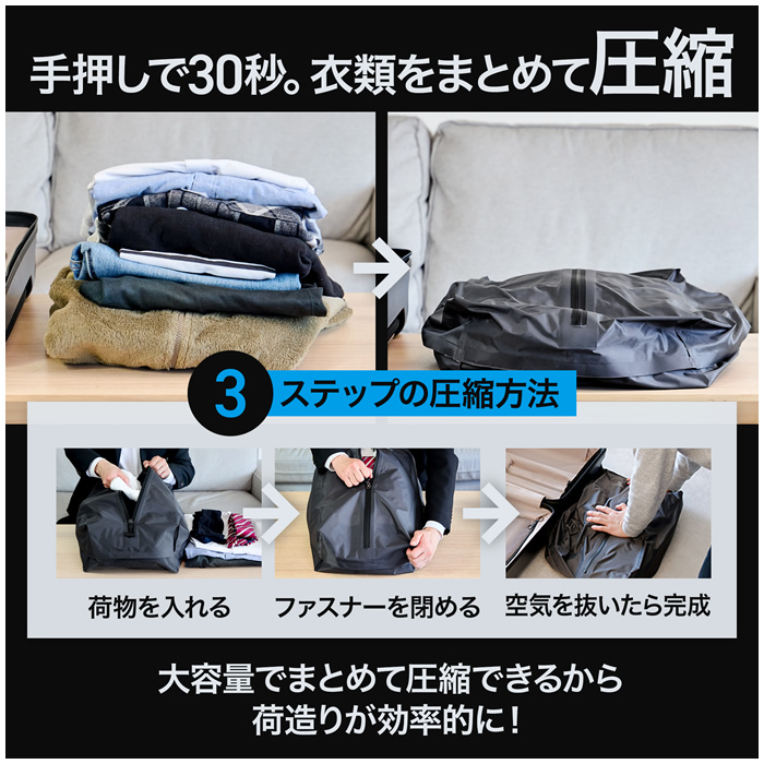 ラシカル スムーストート　(圧縮型トラベルバッグ) 8セット ラシカル】たった505gの軽さと高級感を両立した、疲れにくい