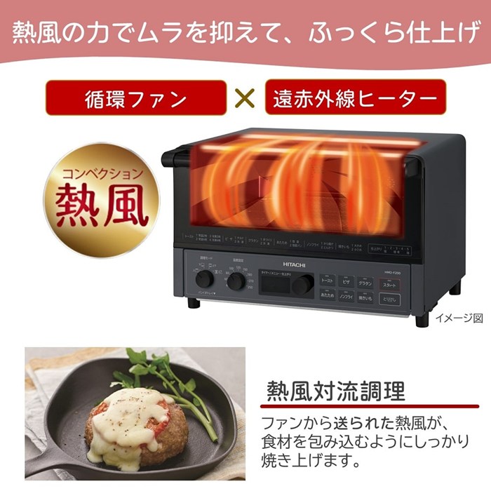 日立（HITACHI） コンベクション オーブントースター 角型パン4枚対応