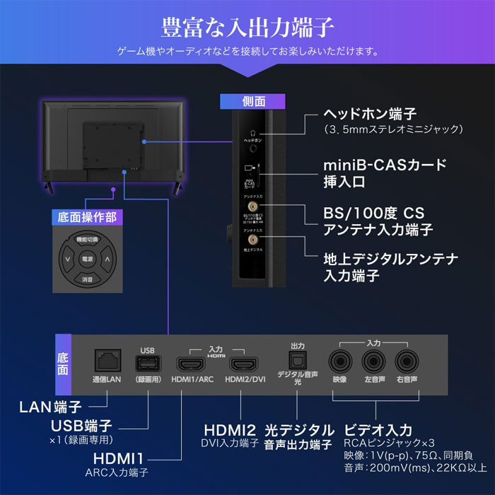 MAXZEN（マクスゼン） 40V型 液晶テレビ 地上・BS・110度CSデジタル