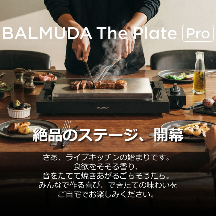 バルミューダ ザ・プレート プロ BALMUDA The Plate Pro K10A-BK