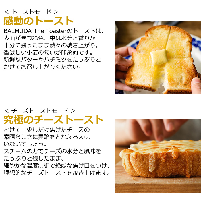 バルミューダ ザ・トースター BALMUDA The Toaster スチーム