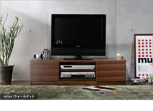 【送料無料】M_6 120cm背面収納ありのＴＶボード、ＴＶ台、テレビ台WN テレビ台 ローボード 背面収納 TVボード 〔ロビン〕 幅120cm