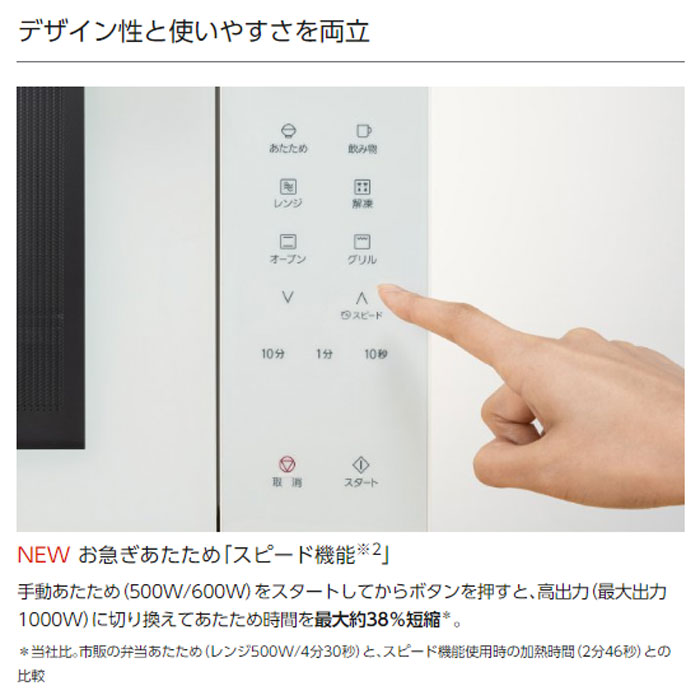Panasonic パナソニック 23L オーブンレンジ NE-FS3B-W ホワイト