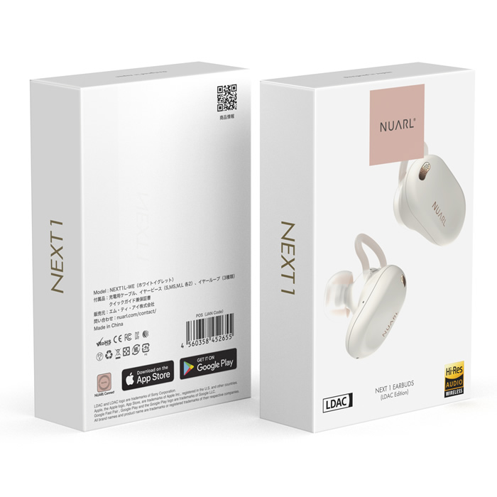 NUARL（ヌアール） 完全ワイヤレスイヤホン NEXT 1 EARBUDS LDAC