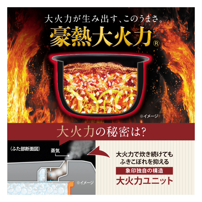 象印（ZOJIRUSHI） 炊飯器 4合炊き 小容量 圧力IH炊飯ジャー 豪熱大