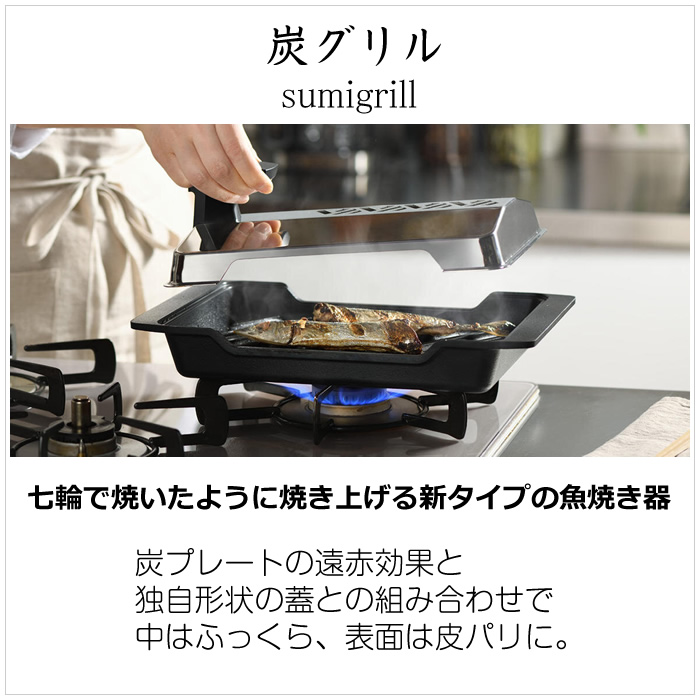 大人の鉄板 オークス 魚焼き器 炭グリル OTS8010 : PCあきんど