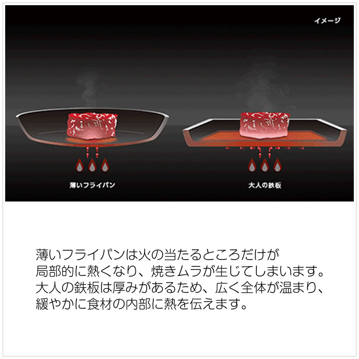 大人の鉄板 オークス フライパン 26cm 蓋付き OTS8102 : PCあきんど