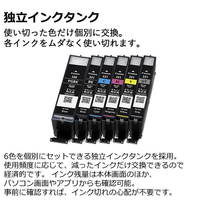 キヤノン インクジェットプリンター CANON PIXUS TS8630 6色