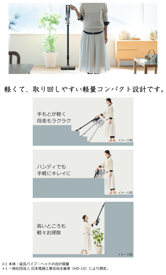 日立（HITACHI） 掃除機 コードレス スティック クリーナー ラクかる