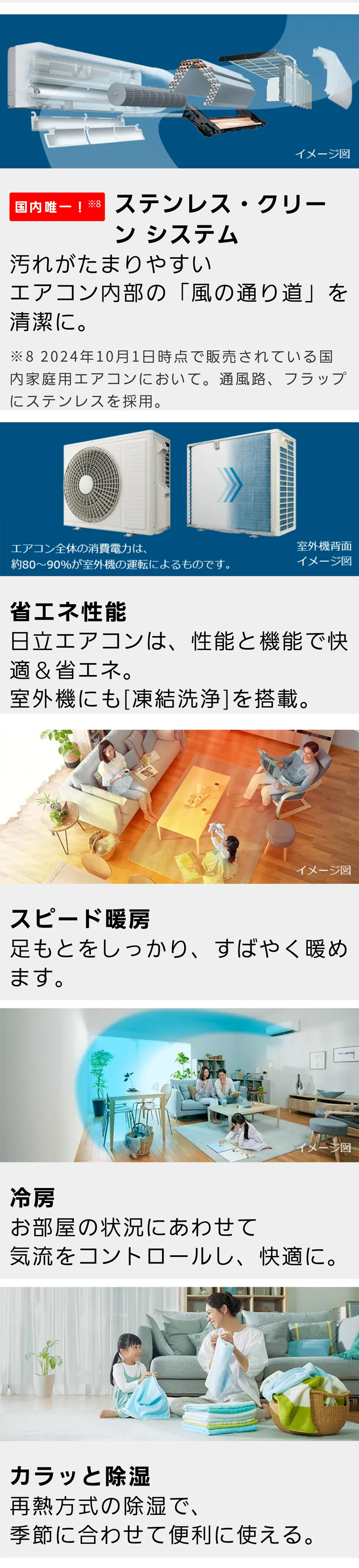 HITACHI ルームエアコン 6畳用 2021年 高年式 家電 d3132 ハイセンス ルームエアコン 冷暖房時おもに6畳用 2020年モデル S