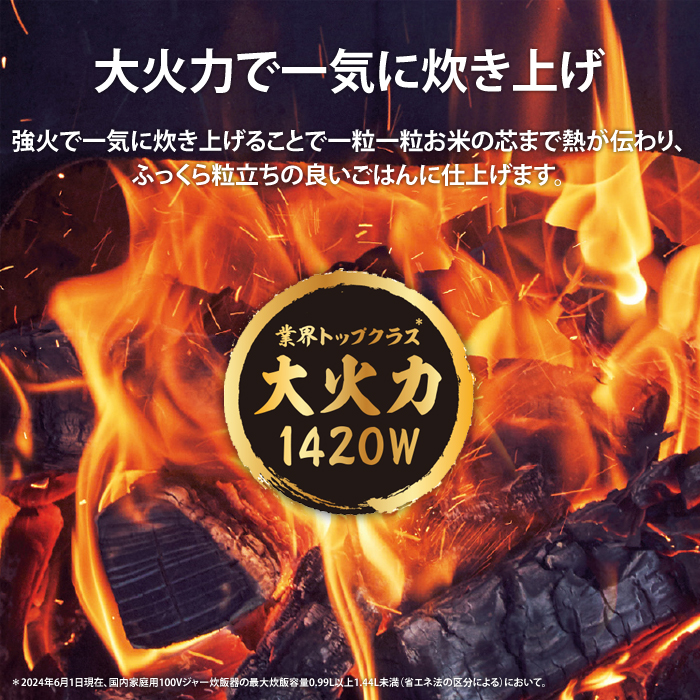炎匠炊き 東芝 炊飯器 5.5合炊き IH炊飯器 真空IH RC-10RWA-K
