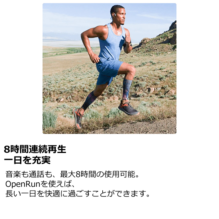 Shokz 骨伝導イヤホン OpenRun マイク対応 Bluetooth ワイヤレス