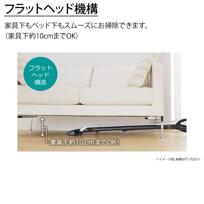 三菱電機 掃除機 紙パック式 クリーナー Be-K ビーケイ TC-FJ2D-C 三菱電機 Be-K（ビケイ） 紙パック式掃除機 TC-FD2D-Nの口コミ