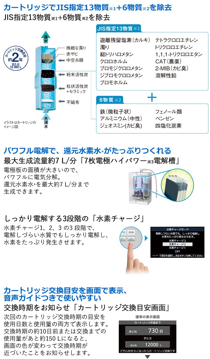 正規品 パナソニック 還元水素水生成器 TK-HS92-S シルバー fucoa.cl