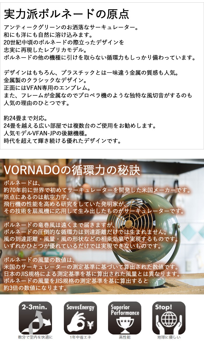 ボルネード サーキュレーター クラシック VFAN2-JP アンティーク