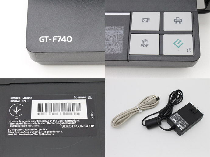 EPSON エプソン フラットベッドスキャナー GT-F740 フィルムフォルダー欠品 A4原稿に対応 Y54T 中古