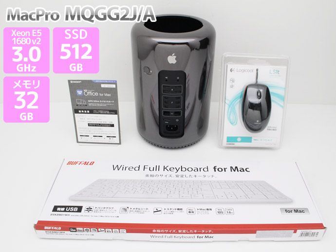 8コアXeon E5-1680 v2 3.0GHz搭載 Apple Mac Pro Late 2013 MQGG2J/A