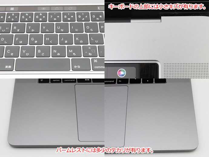 Apple Macbook Pro 15-inch,2018 MR942J/A スペースグレイ WPS Office Core i7 8850H  2.6GHz メモリ 32GB SSD512GB Cランク Z56T 中古