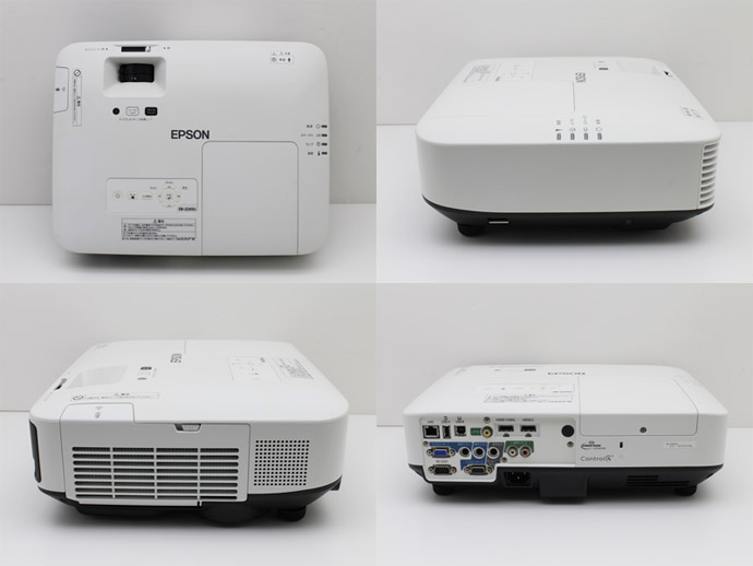 プロジェクター EPSON エプソン EB-2245U 4200lm ランプ使用時間合計90〜250時間以内 高解像度WUXGA(1900×1200)  自動タテヨコ補正機能 Bランク Q72T 中古