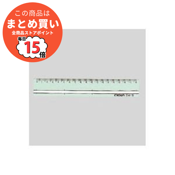 （まとめ） データマスク定規 つや消しタイプ 5mm幅罫線引目盛付 CR DR18 1本入 〔×30セット〕 :ds 1530223:PCメイト