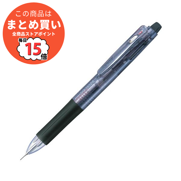 （まとめ） ゼブラ 多機能ペン サラサ2+S （軸色 黒） SJ2 BK 1本 〔×10セット〕 :ds 1583690:PCメイト