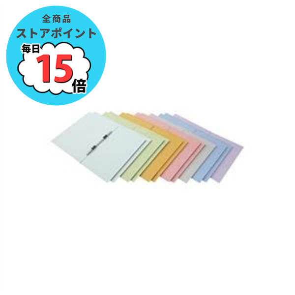 (業務用200セット) フラットファイル/紙バインダー 〔A4/2穴 7色MIX12冊入り〕 タテ型 D017J MIX :ds 1730284:PCメイト