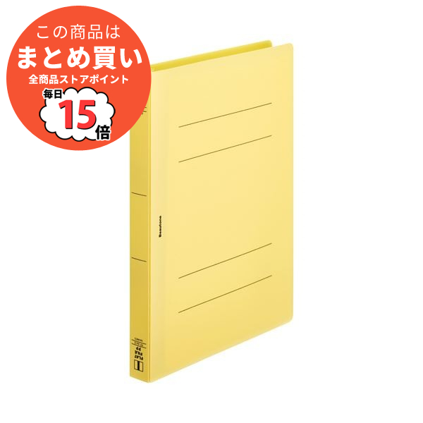 (まとめ）ビュートン フラットF PP 厚とじA4S FF-A4SW-Y 10冊〔×5セット〕
