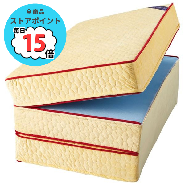マットレス 〔厚さ6cm ダブル 低反発〕 日本製 洗えるカバー付 通年使用可 リバーシブル 『エクセレントスリーパー5』