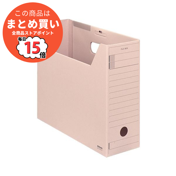 （まとめ）コクヨ ファイルボックス FS（Fタイプ）A4ヨコ 背幅102mm ピンク フタ付 A4 LFFN P 1セット（5冊）〔×2セット〕 :ds 2294649:PCメイト