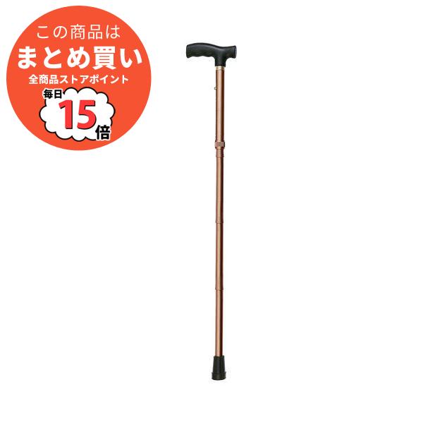 正規品 (まとめ)ナカバヤシ RQステッキエコノミータイプ 折りたたみステッキ 79〜89cm ブラウン RQS-E001BR 1本〔×5セット〕 【1869916746】(12242円)