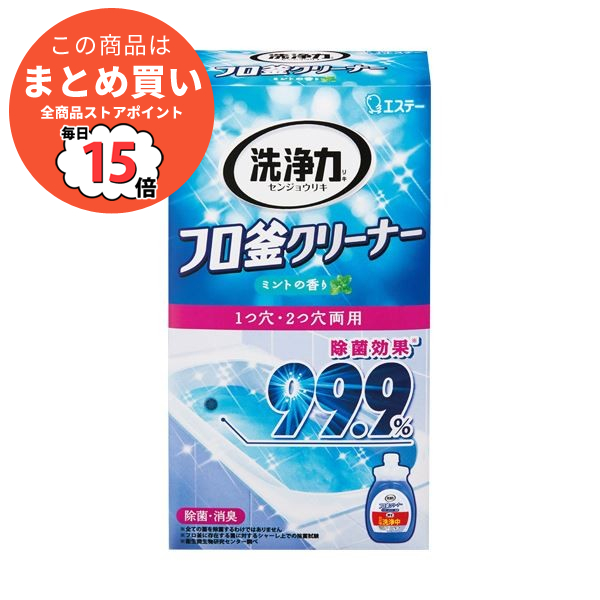 （まとめ）エステー 洗浄力 フロ釜クリーナー350g 1個〔×10セット〕