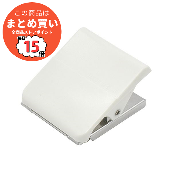 （まとめ）マグエックス マグネットハイブリッドクリップ L W47×D32×H53mm 白 MHC 200 W 1個 〔×10セット〕 :ds 2361404:PCメイト