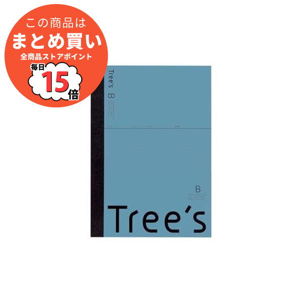 まとめ)キョクトウ・アソシエイツ Trees A5 B罫 30枚 ブルー まとめ)キョクトウ・アソシエイツ Trees A5 B罫 30枚 ブルー