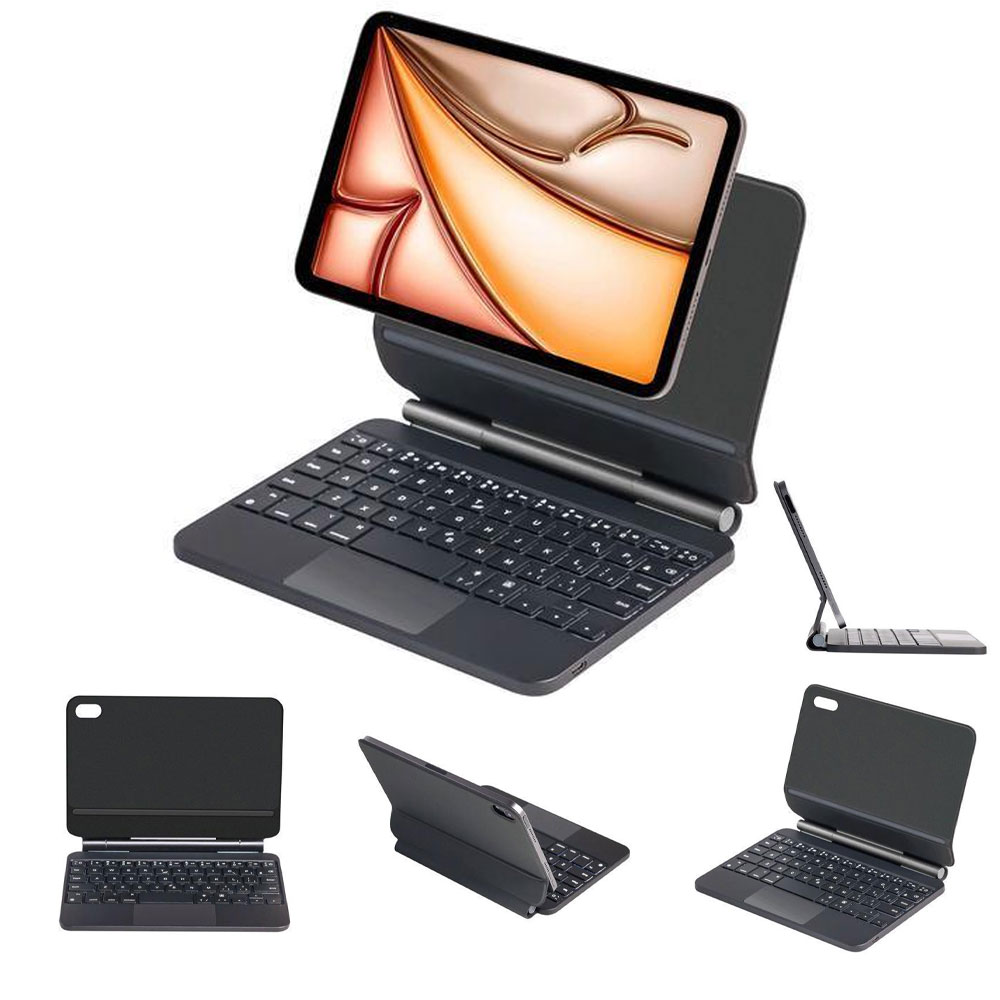 iPad Proマグネット吸着】タッチパッド搭載キーボード付ケース iPad